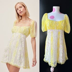For Love & Lemons Limoncella Mini Dress ASO Lana Del Rey